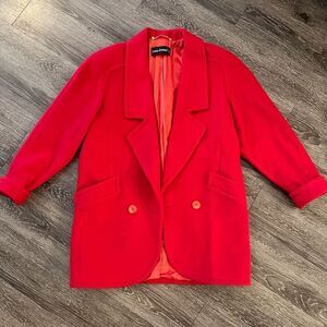 Louis Feraud vintage red jacket